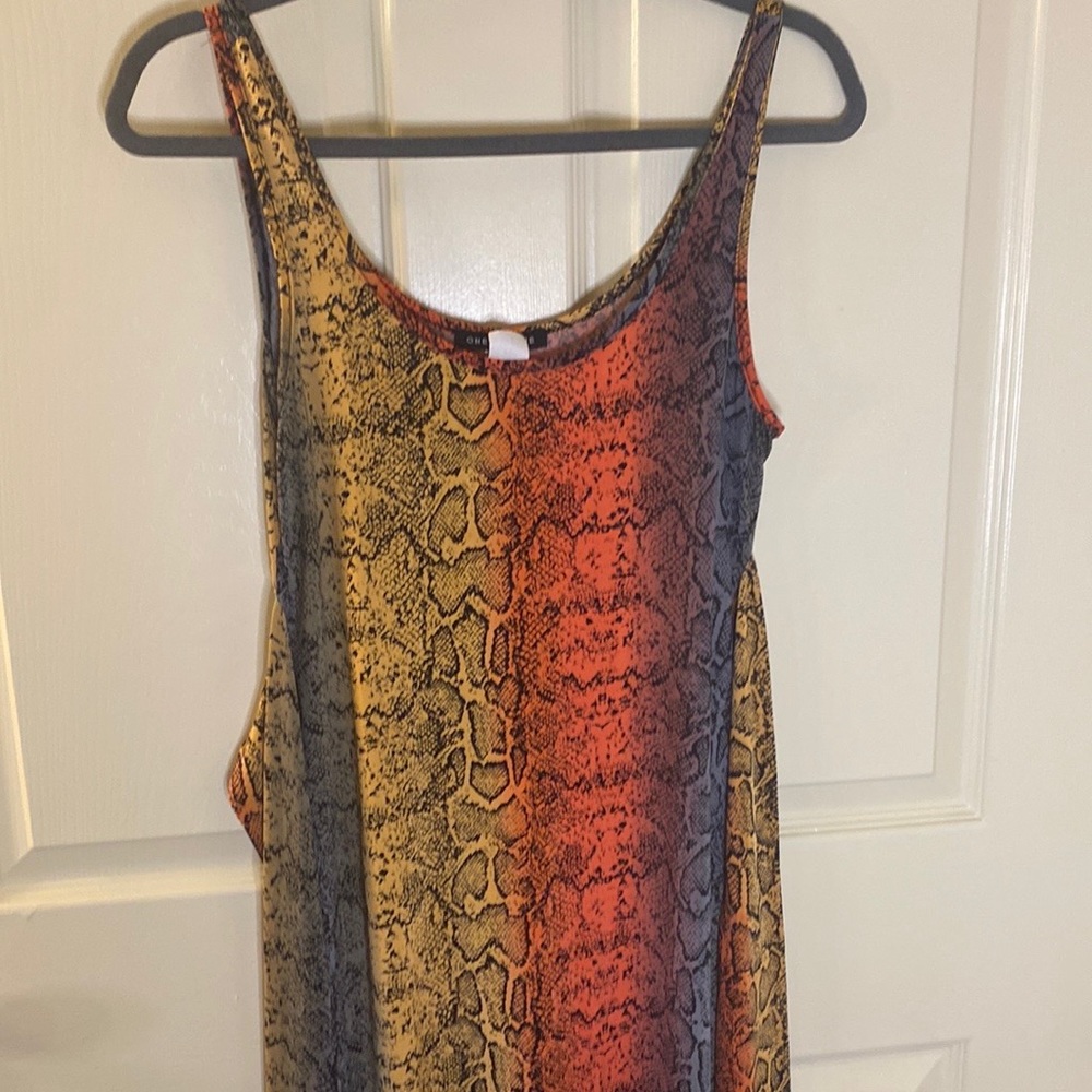 One by One Multi-print Dress SIZE Large